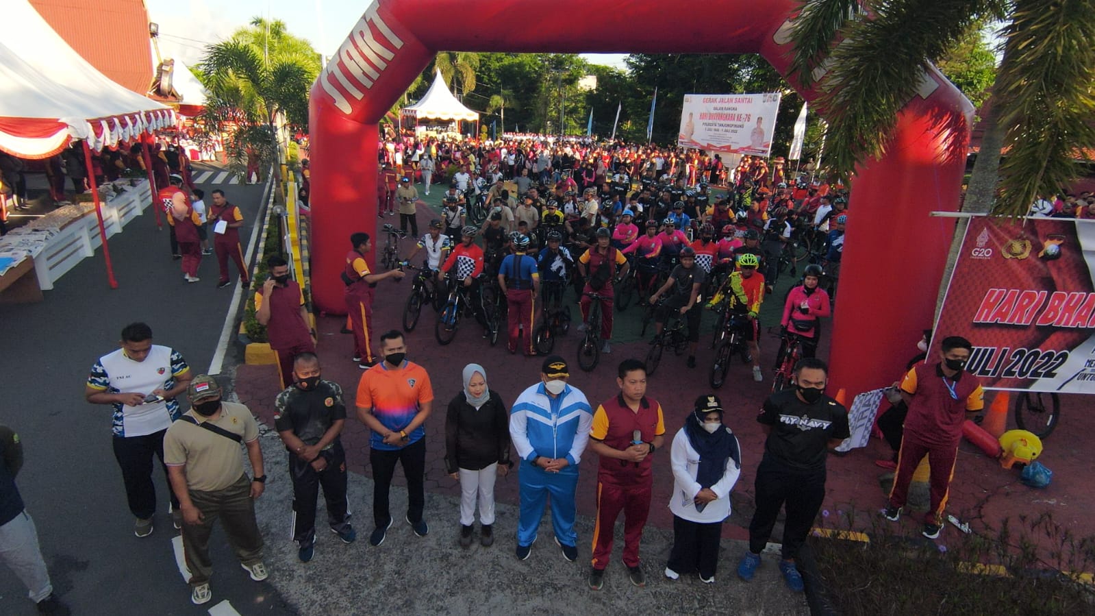 Semarak Hari Bhayangkara ke 76 Polresta Tanjungpinang Gelar Fun Bike dan Bagi Doorprize